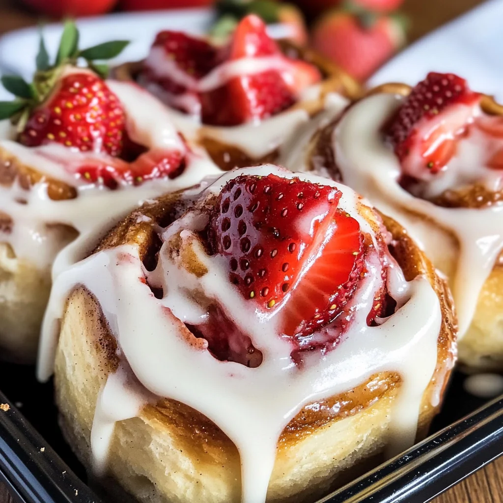 Strawberry Cheesecake Cinnabon Rolls Recipe