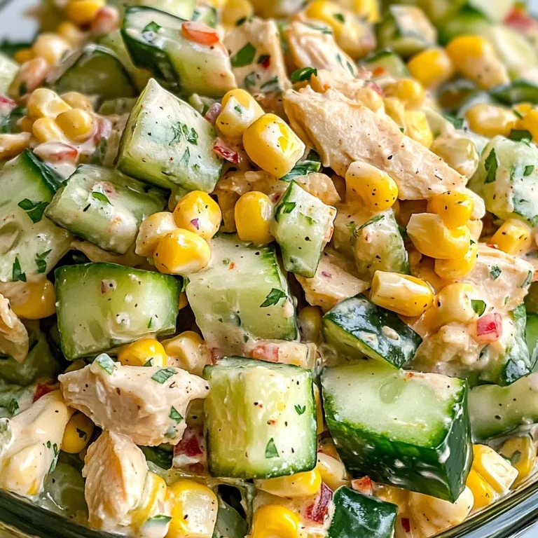 Street Corn Creamy Cucumber Salad