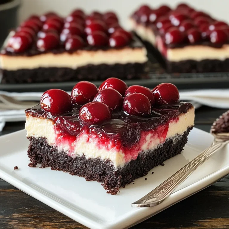 Black Forest Cheesecake Bars