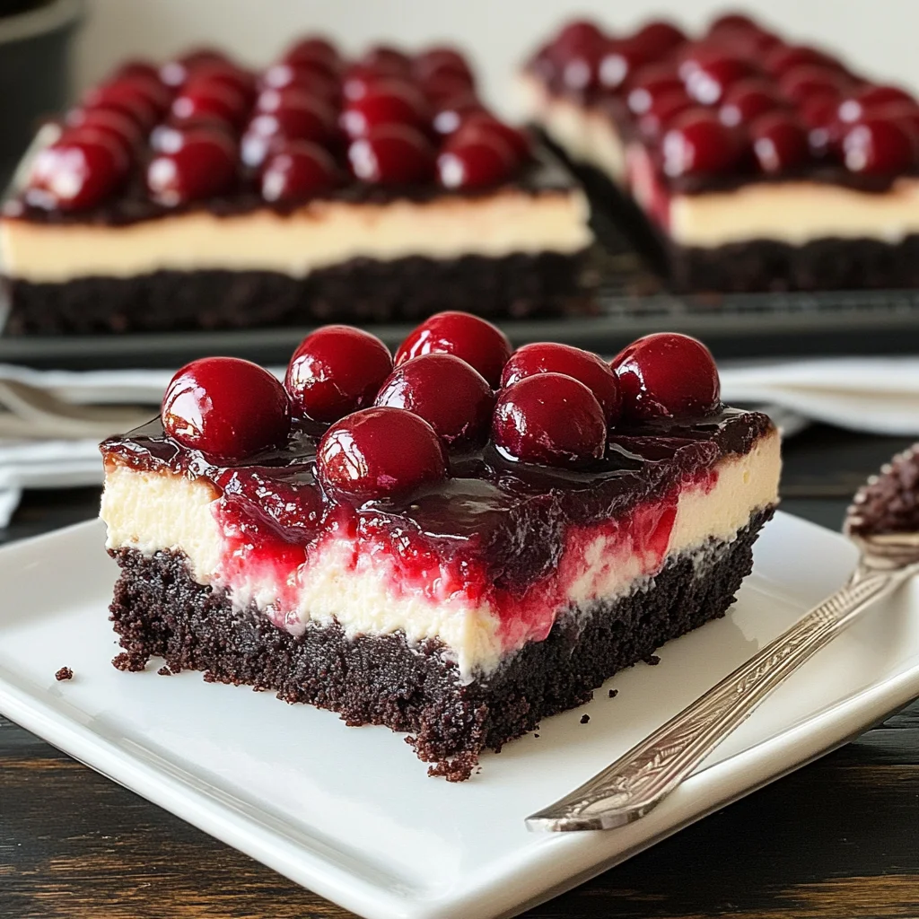 Black Forest Cheesecake Bars