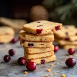 Cranberry Shortbread Cookies
