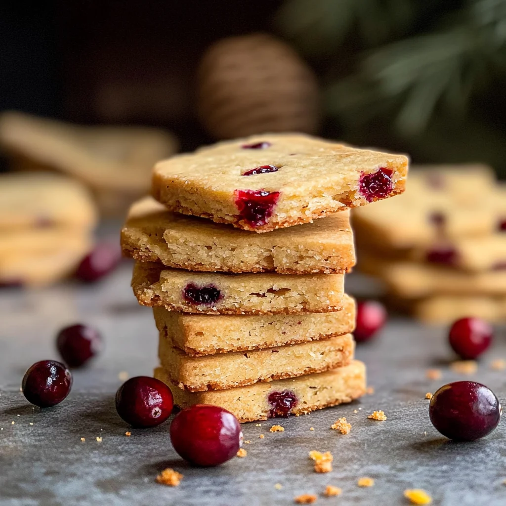 Cranberry Shortbread Cookies