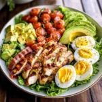 Grilled Chicken Cobb Salad with Honey Dijon {Paleo, Whole30 Option}