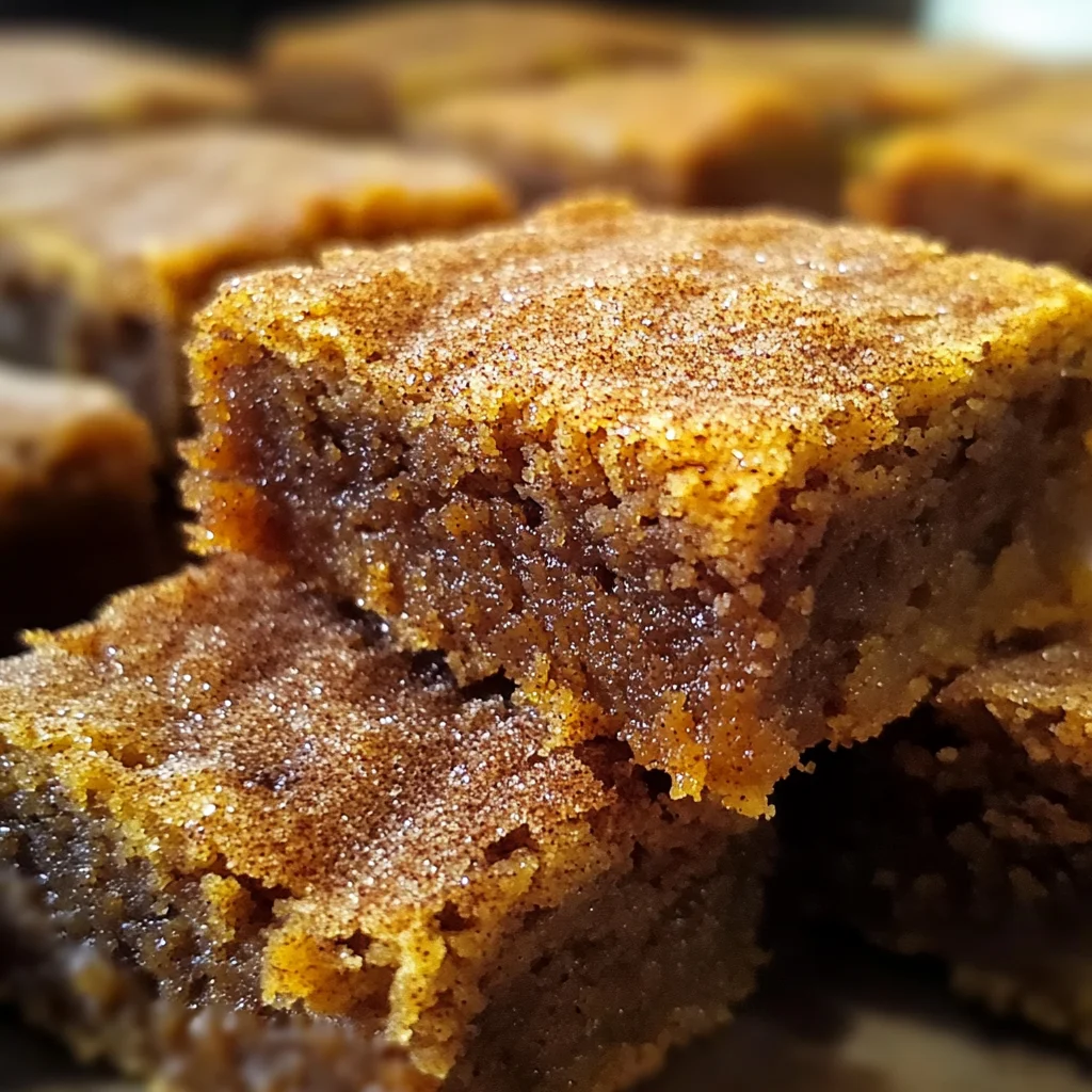 Pumpkin Snickerdoodle Blondies Recipe