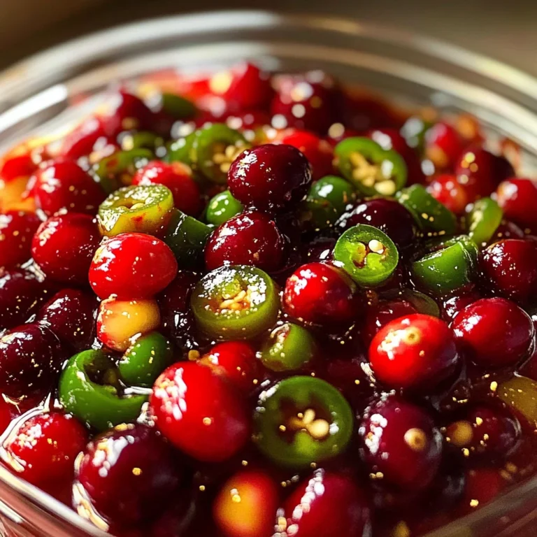 Sweet & Spicy Cranberry Jalapeño Cowboy Candy:1Amazing Treat
