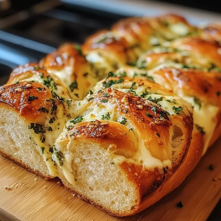 Swirled Garlic Herb And Cheese Bread