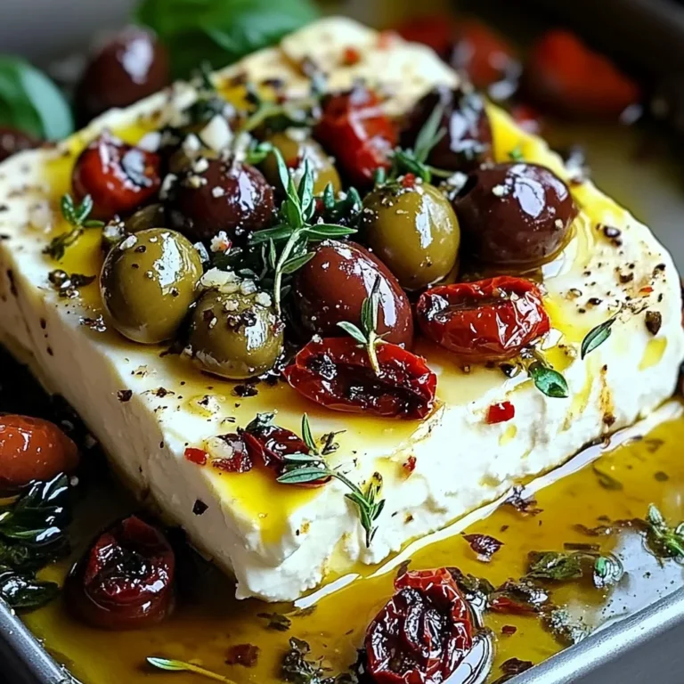 Baked Feta with Olives & Sun-Dried Tomatoes: An Incredible 5-Star Recipe