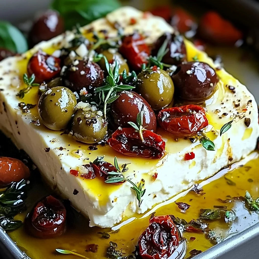 Baked Feta with Olives & Sun-Dried Tomatoes: An Incredible 5-Star Recipe
