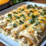 Creamy White Chicken Enchiladas