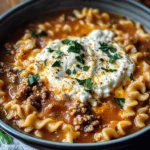 Easy Lasagna Soup Recipe: Cheesy Beef & Tomato Pasta