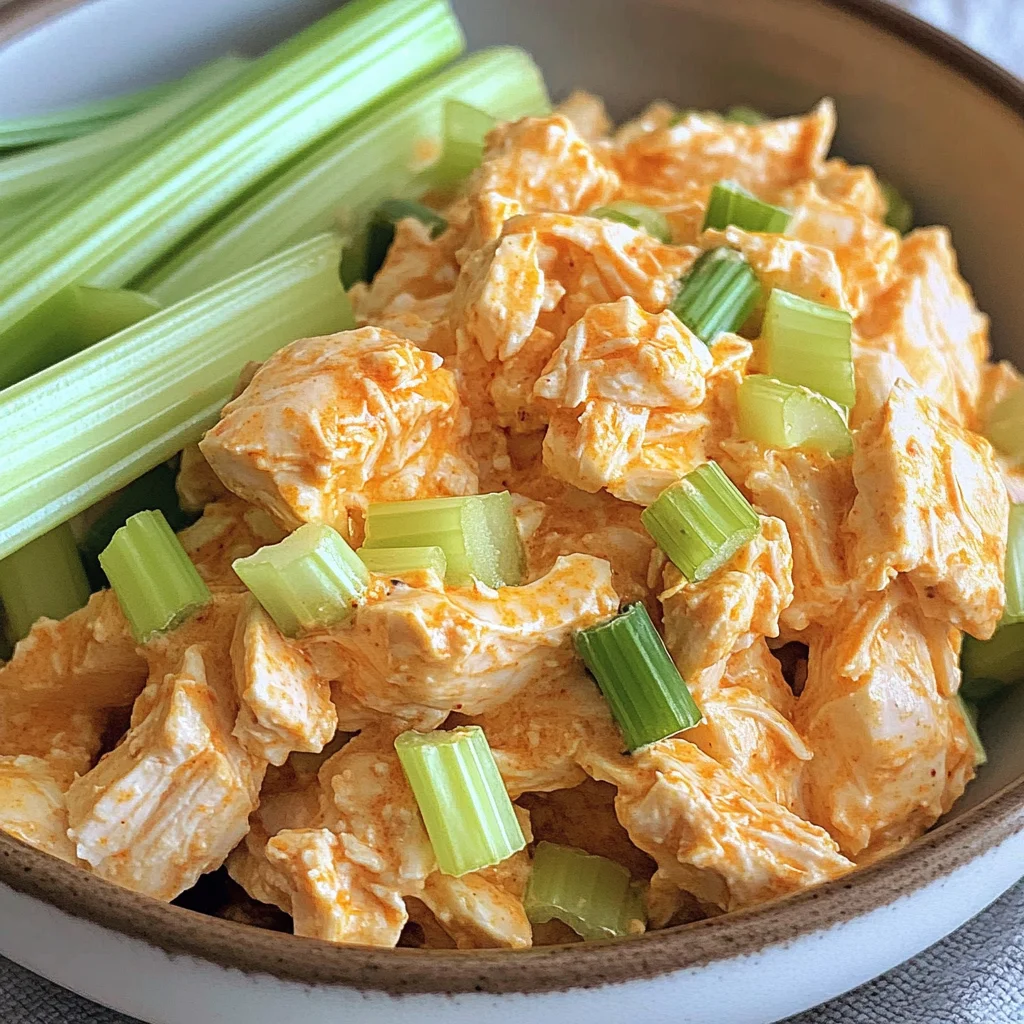 High Protein Buffalo Chicken Salad (Healthy, Easy)