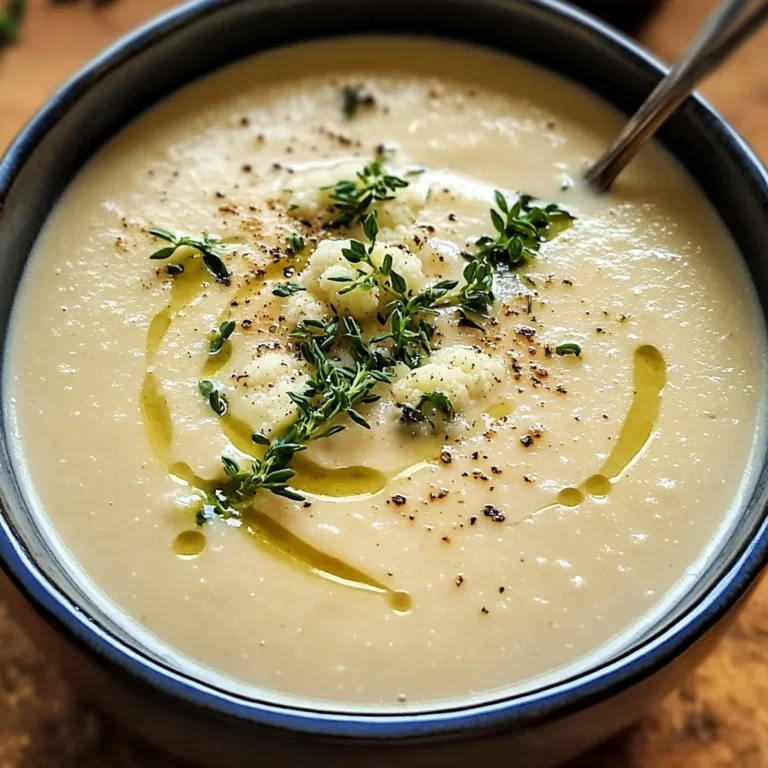 Light & Creamy Cauliflower Soup