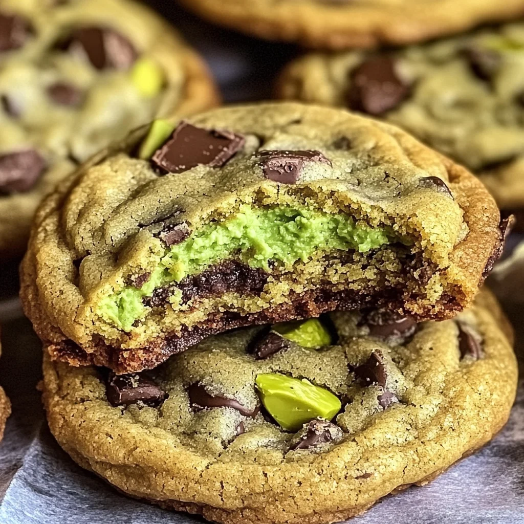 Pistachio Cream Cookies that Melt in Your Mouth