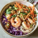 Spring Roll in a Bowl with Peanut Sauce (Easy Recipe)