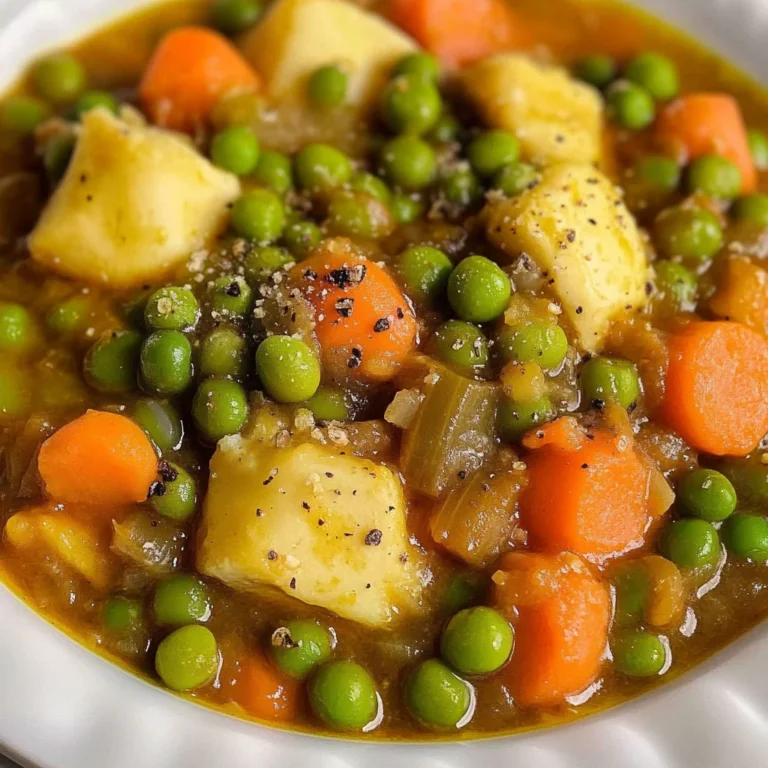 Traditional Greek Green Peas Stew
