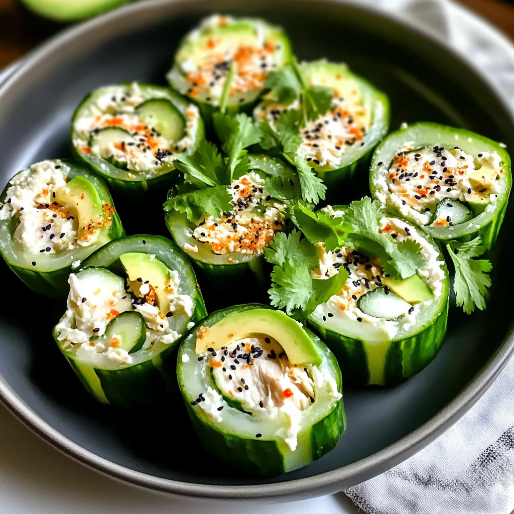 Best Chicken Salad Cucumber Roll Ups