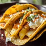 Cheesy Potato Tacos (Tacos de Papa)