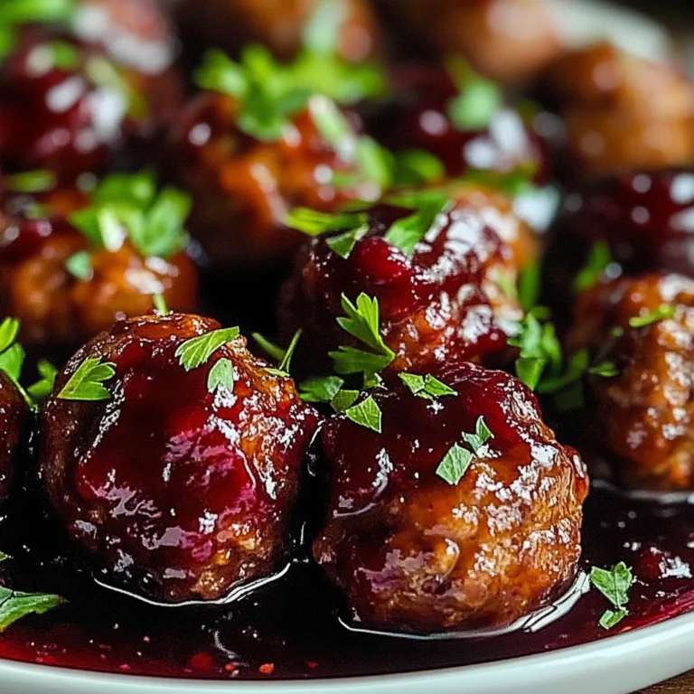 Cranberry Sauce Meatballs