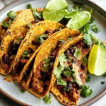 Crispy Sheet Pan Black Bean Tacos (Vegetarian)