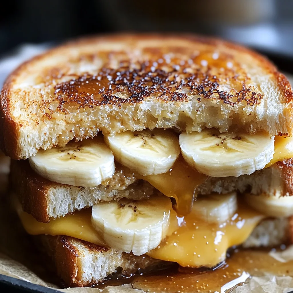 Honey Banana Grilled Cheese Sandwich