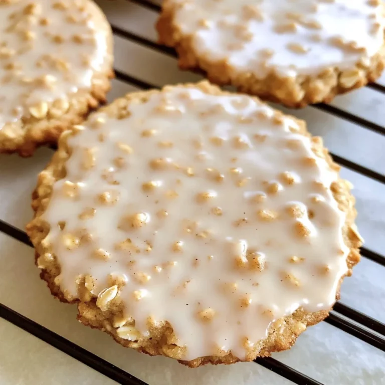 Iced Oatmeal Cookies Recipe