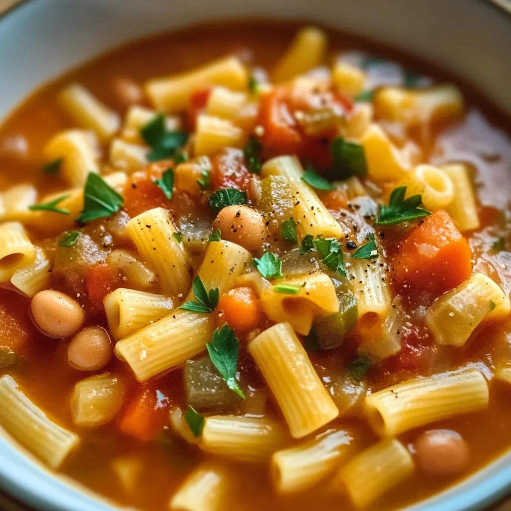 Mama Mia's Hearty Pasta Fagioli Soup