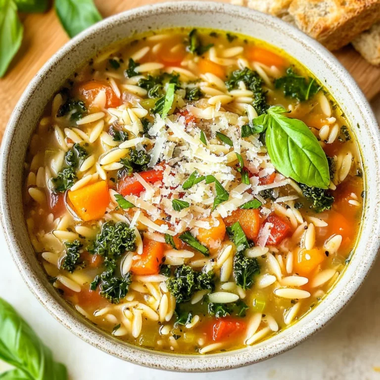 Mediterranean Orzo Soup