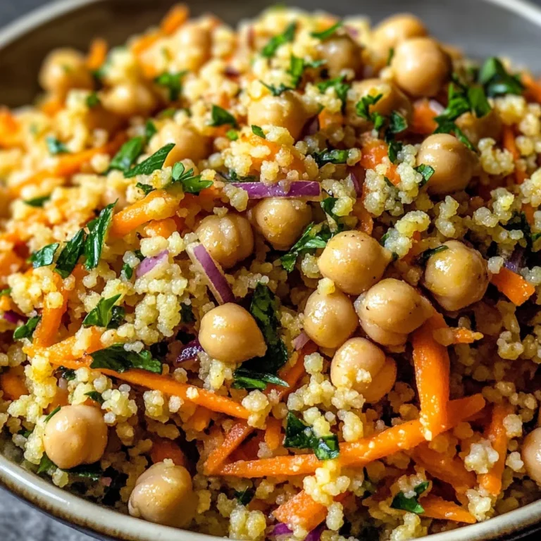 Moroccan-Spiced Chickpea and Carrot Couscous Salad