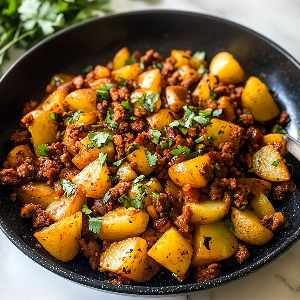 Papas con Chorizo