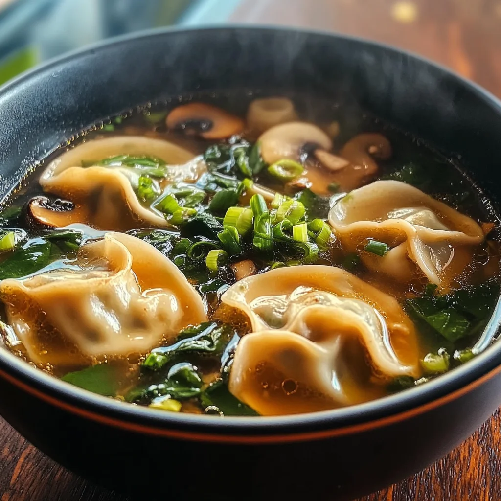 Potsticker Soup Comforting Flavorful Bowl