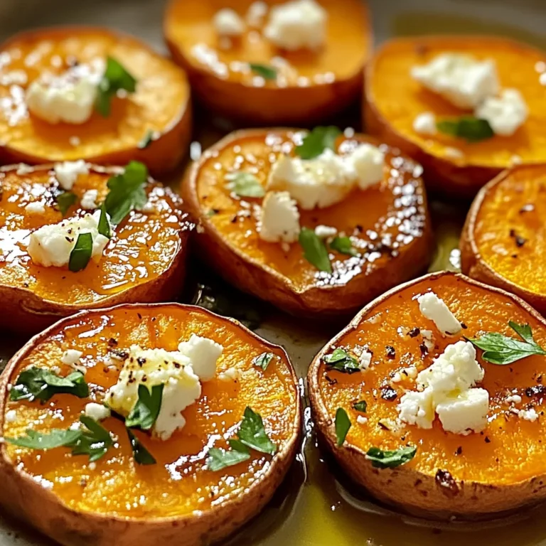 Roasted Sweet Potato Rounds with Honey & Feta Bliss