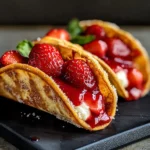 Strawberry Cheesecake Dessert Tacos – Best Sweet Taco Recipe