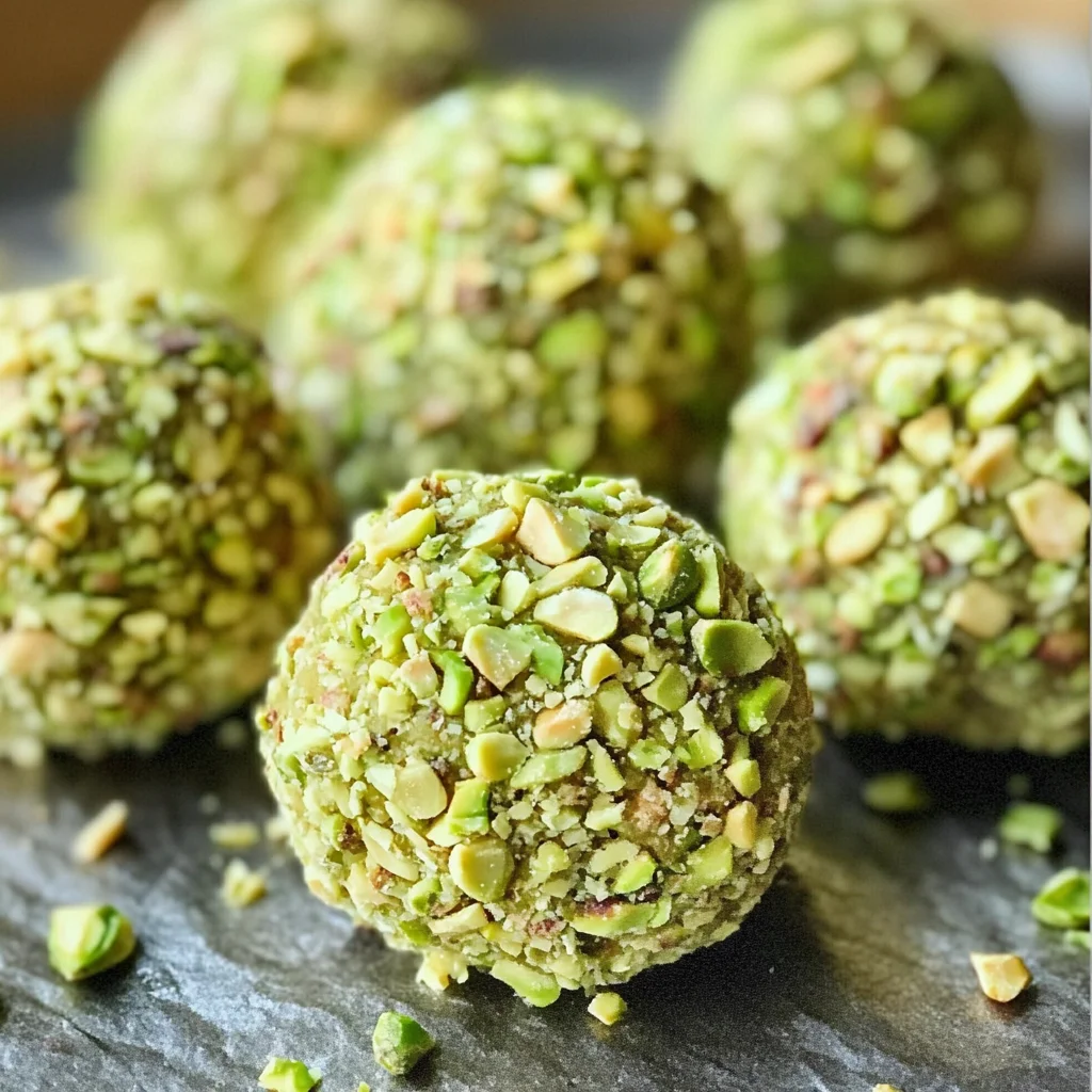White Chocolate Pistachio Truffles