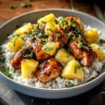 30 Minute Pineapple Chicken with Coconut Rice