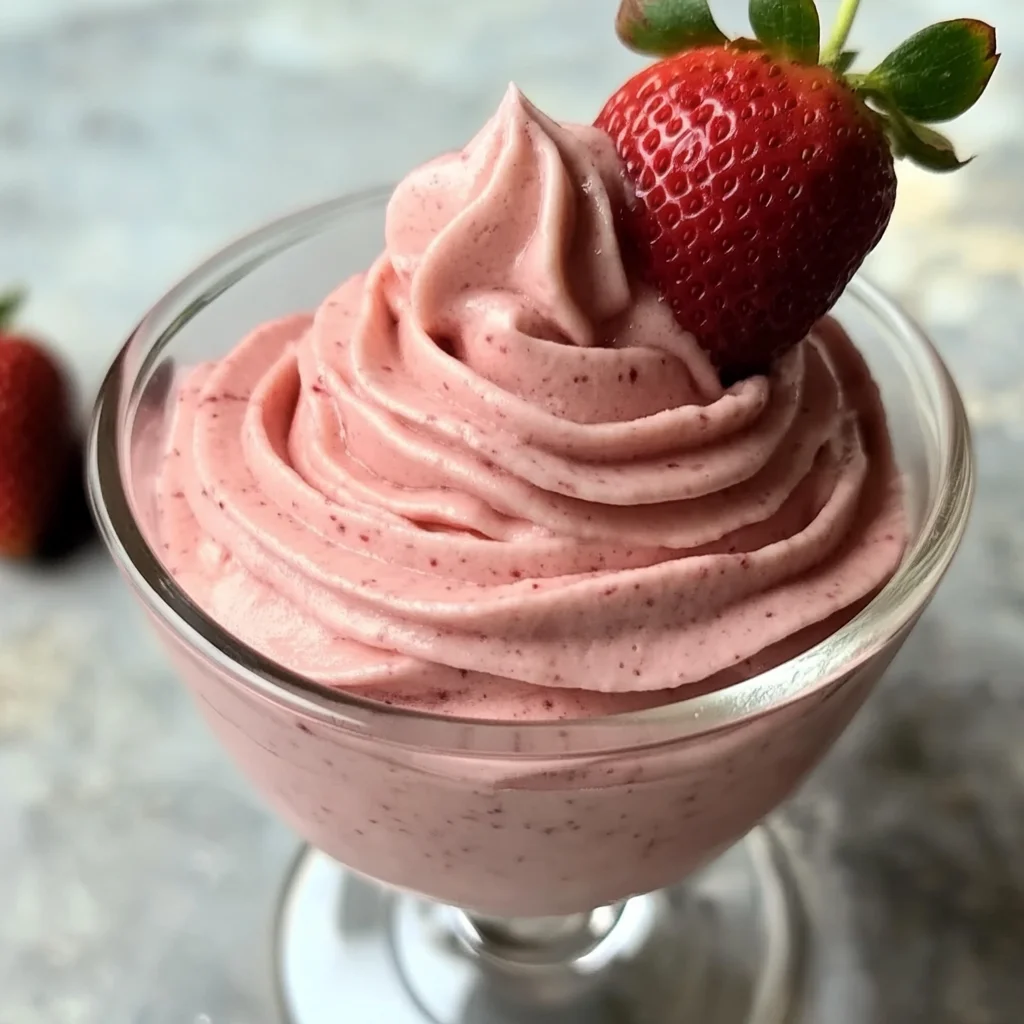 4-Ingredient Strawberry Mousse – So Light, So Dreamy!