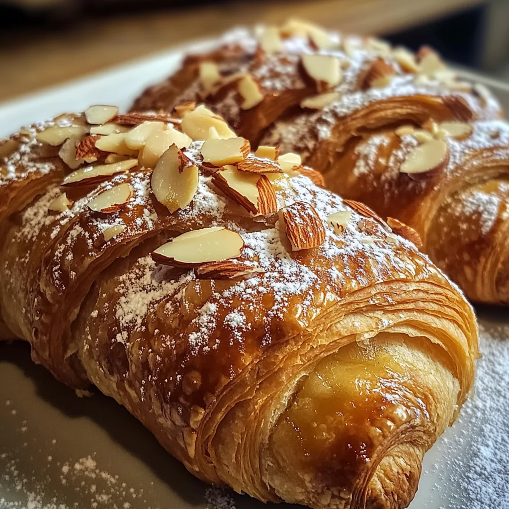 Apple Pie Almond Croissants Recipe