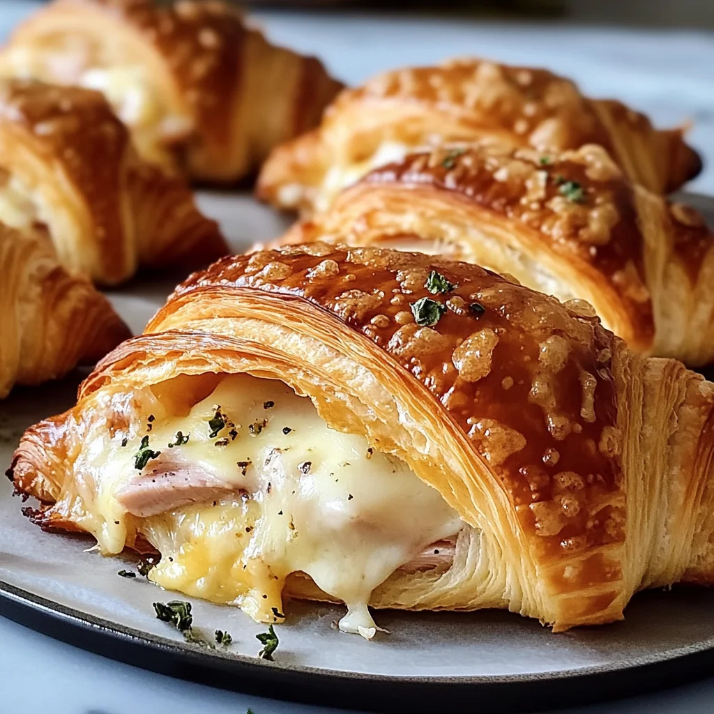 Baked Turkey and Cheese Croissant Recipe