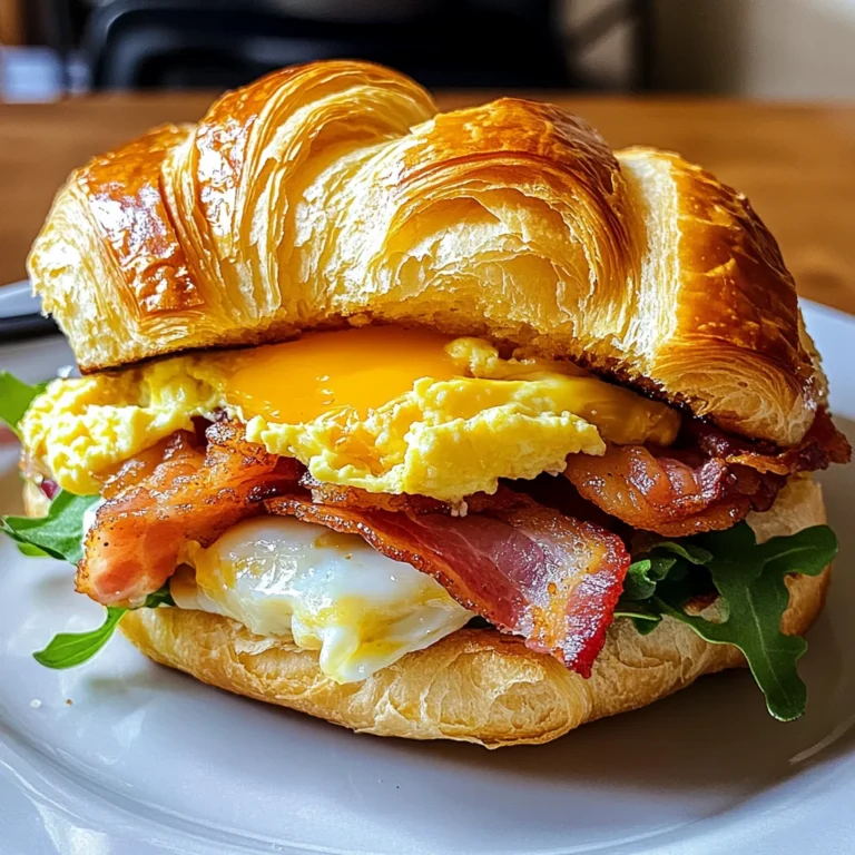 Breakfast Croissant Sandwich Recipe