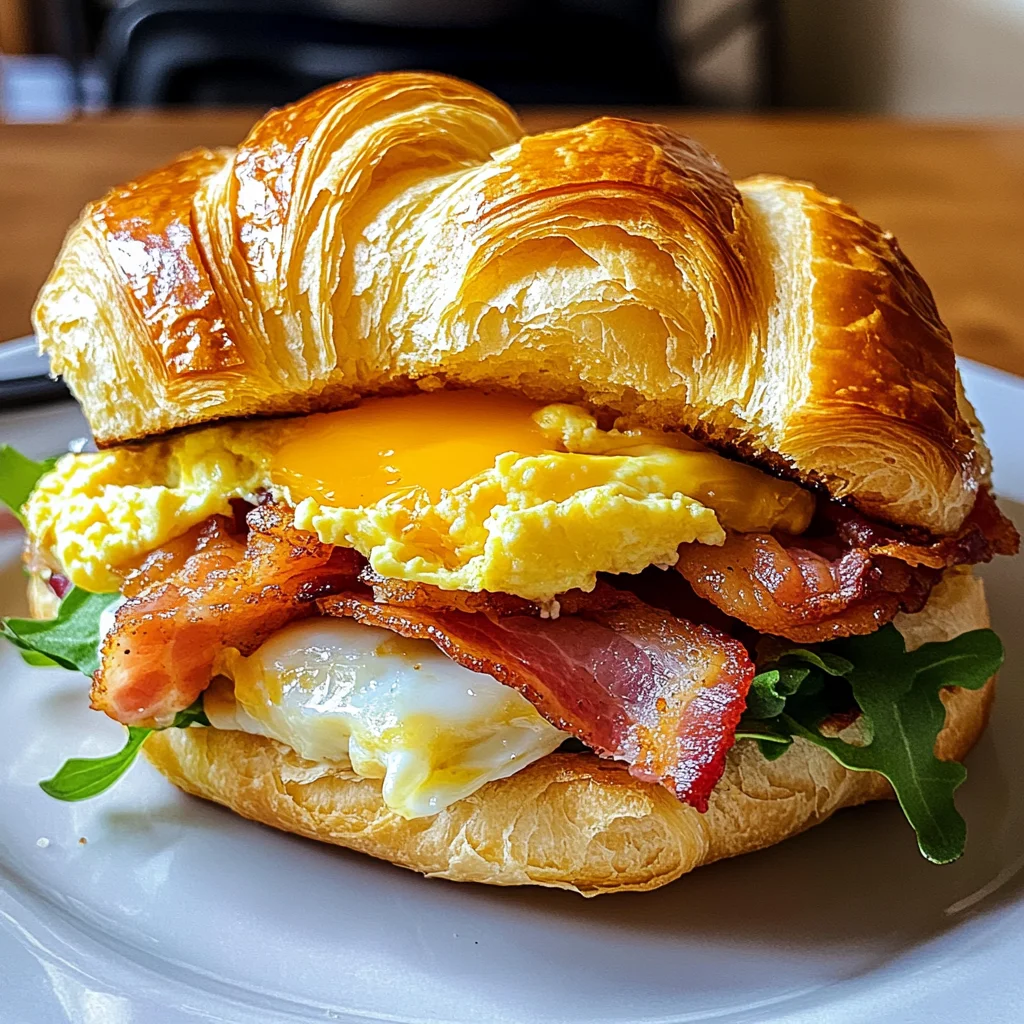Breakfast Croissant Sandwich Recipe