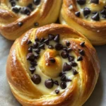 Brioches Roulées Crème Vanille & Pépites de Chocolat