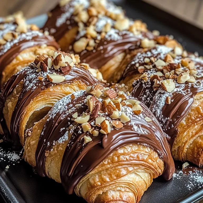 Chocolate Hazelnut Croissant Bake