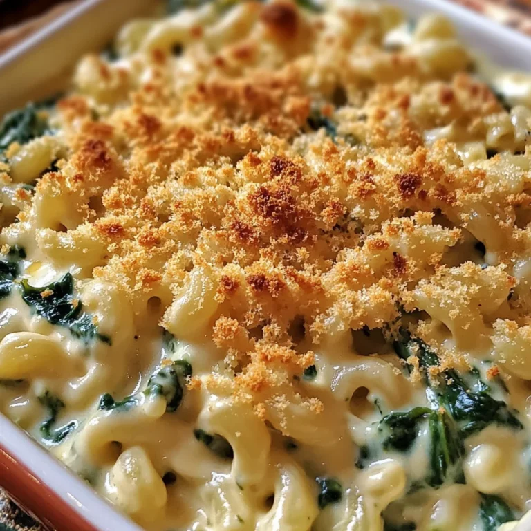 Creamed Spinach Mac & Cheese