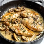 Creamy White apple vinegar Mushroom Chicken