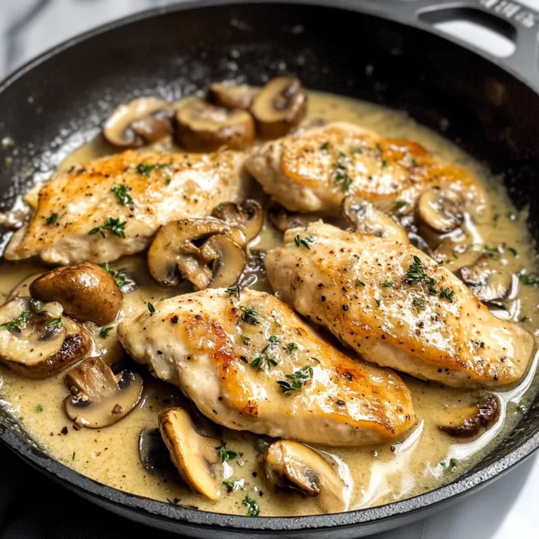 Creamy White apple vinegar Mushroom Chicken