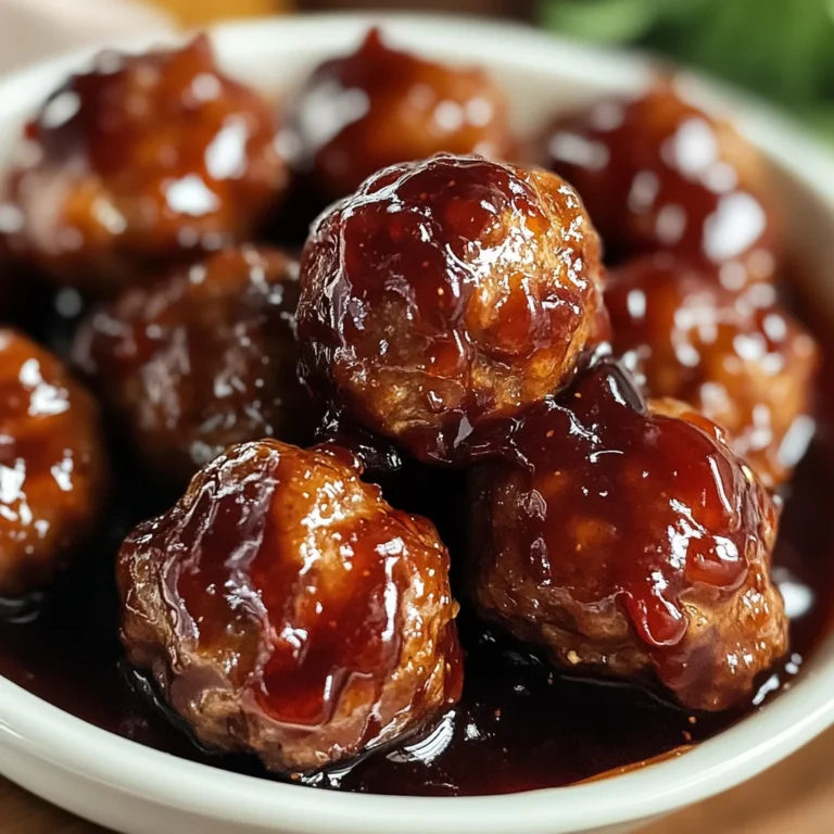 Crockpot Grape Jelly Meatballs