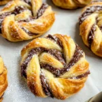 Easy Nutella puff pastry twists (3 ingredients)