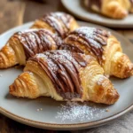 Golden Nutella Croissants - flirtyfood