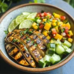 Grilled Cilantro Lime Chicken and Mango Salsa