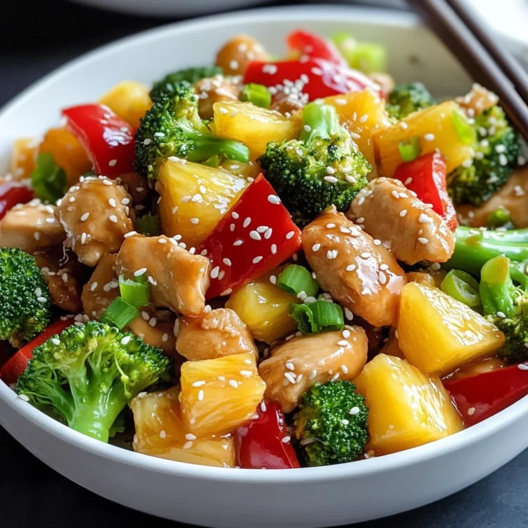 Healthy Pineapple Chicken Stir Fry Recipe