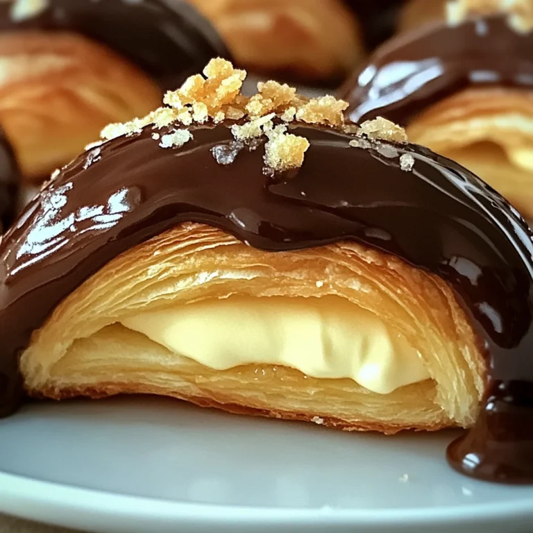 Irresistible Boston Cream Pie Croissants You Can’t Resist